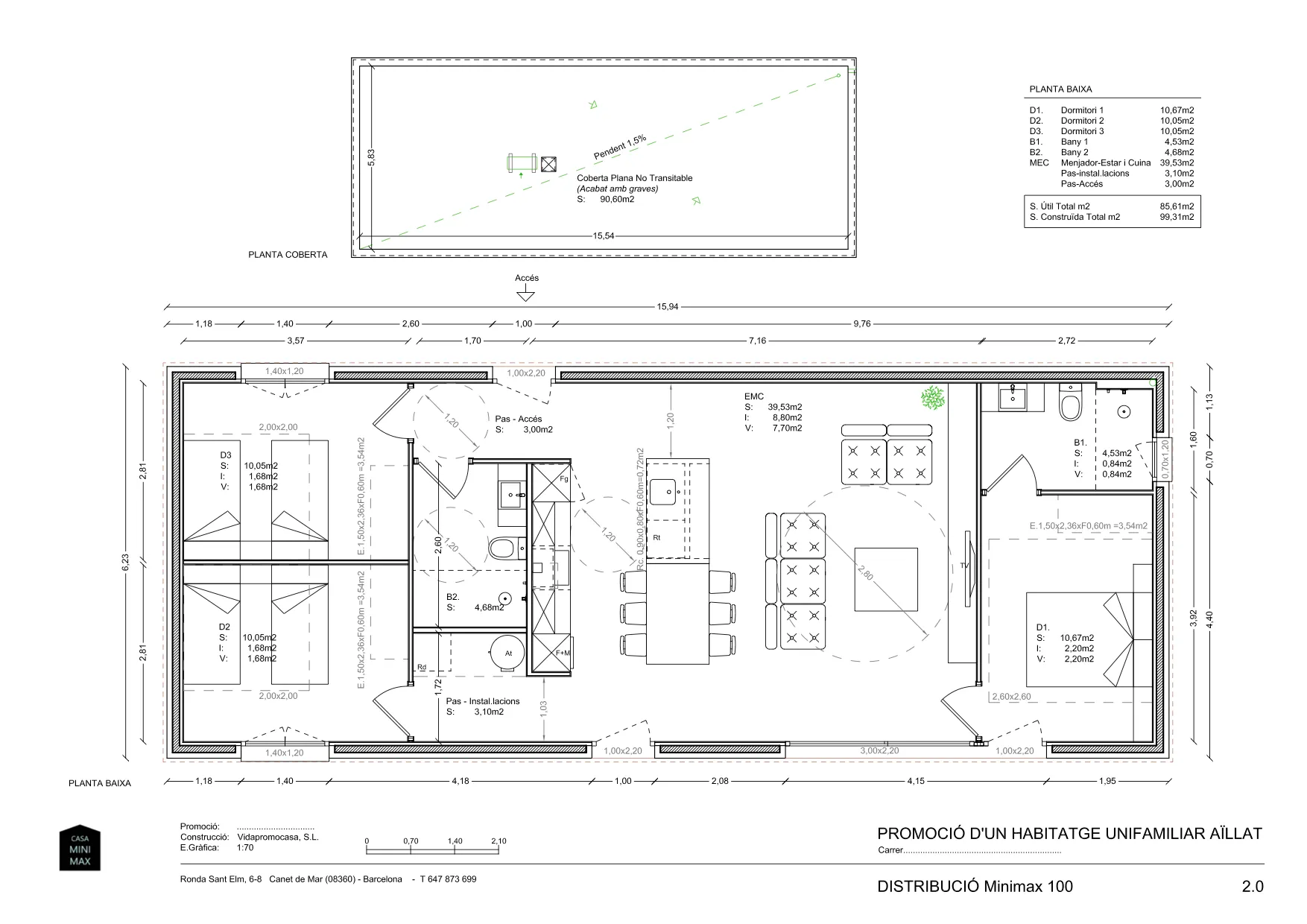 Planol Minimax - 100 m²